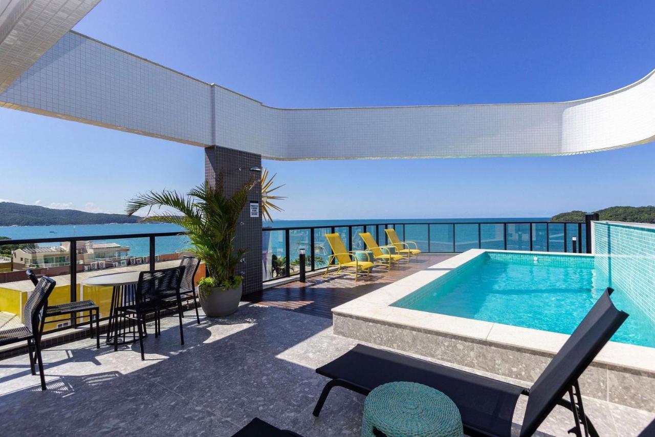 Aion Suites 205 - Lindo Apartamento Com Vista Para O Mar, A 60M Da Praia De Bombinhas, Com Piscina E Academia No Rooftop. Eksteriør bilde